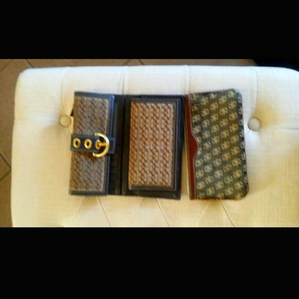 Coach vintage wallet and dooney wristlet